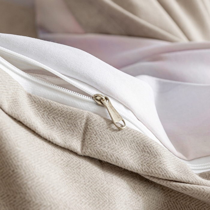 91家纺网 家纺一手货源 找家纺 鸿森林 2025新款全棉纯棉磨毛印花四件套 律动-粉