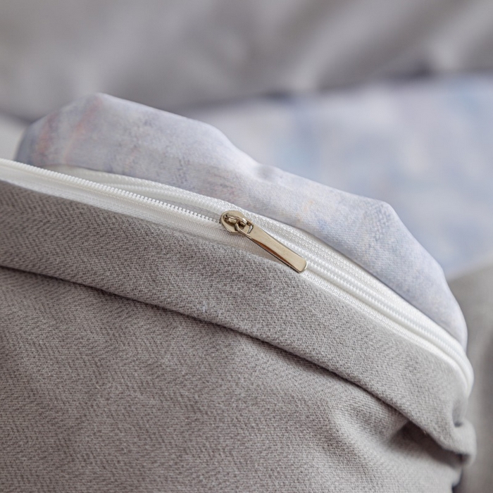 91家纺网 家纺一手货源 找家纺 鸿森林 2025新款全棉纯棉磨毛印花四件套 曼城-蓝