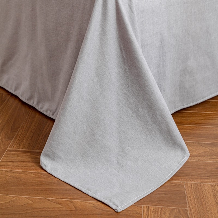 91家纺网 家纺一手货源 找家纺 鸿森林 2025新款全棉纯棉磨毛印花四件套 曼城-蓝