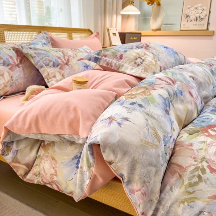 91家纺网 家纺一手货源 找家纺 （总）鸿森林 2025新款全棉纯棉磨毛单品系列-四件套