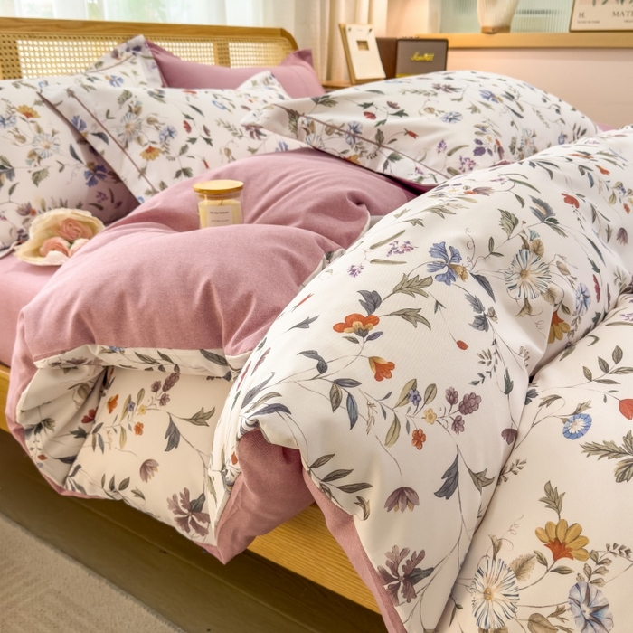 91家纺网 家纺一手货源 找家纺 （总）鸿森林 2025新款全棉纯棉磨毛单品系列-四件套