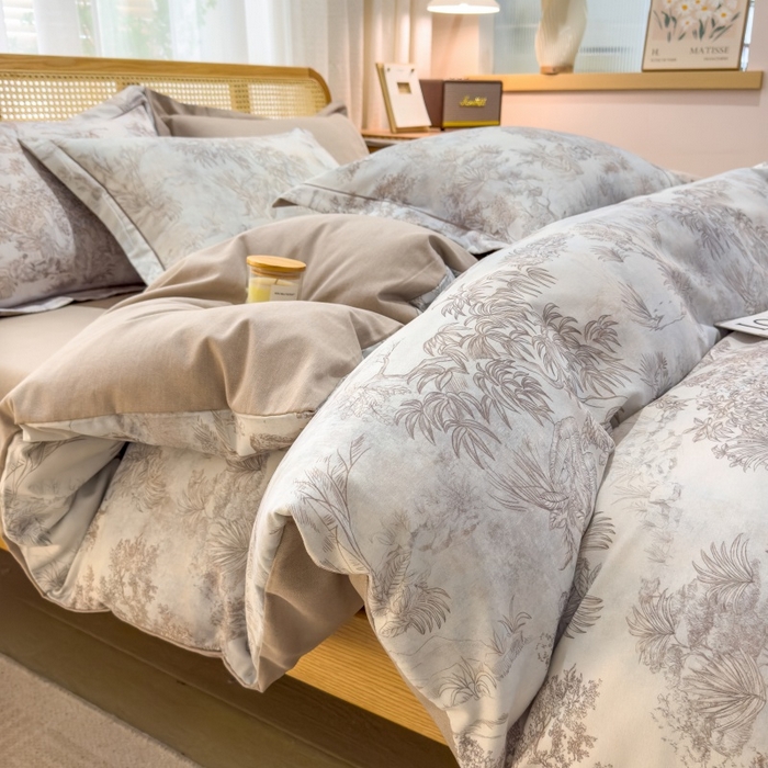 91家纺网 家纺一手货源 找家纺 （总）鸿森林 2025新款全棉纯棉磨毛单品系列-四件套