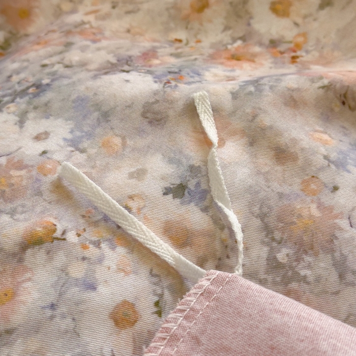 91家纺网 家纺一手货源 找家纺 鸿森林 2025新款全棉纯棉磨毛单品系列-四件套 繁花似锦-黄