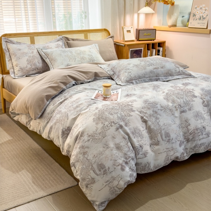 91家纺网 家纺一手货源 找家纺 （总）鸿森林 2025新款全棉纯棉磨毛单品系列-单被套