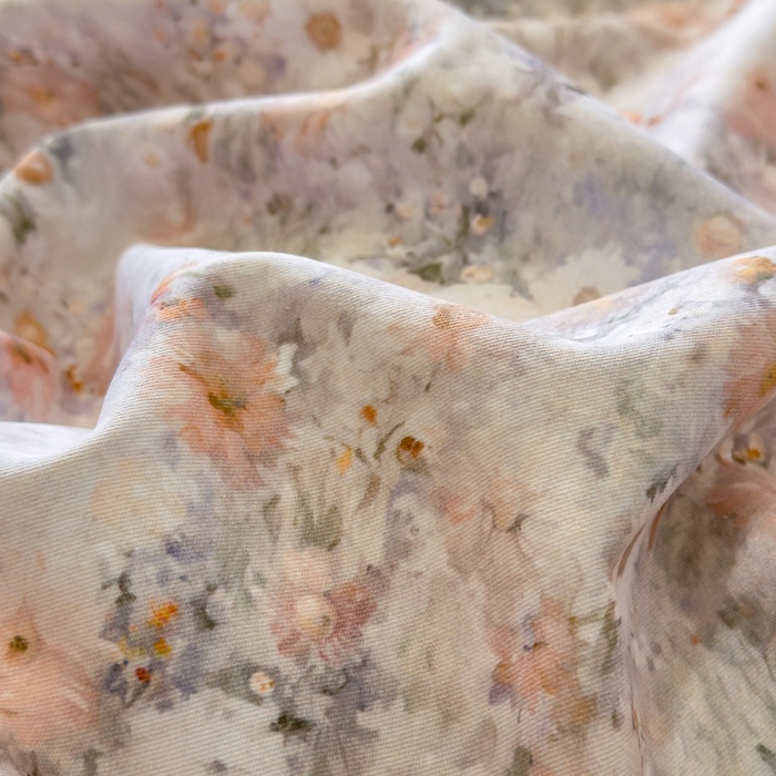 91家纺网 家纺一手货源 找家纺 鸿森林 2025新款全棉纯棉磨毛单品系列-单被套 繁花似锦-黄