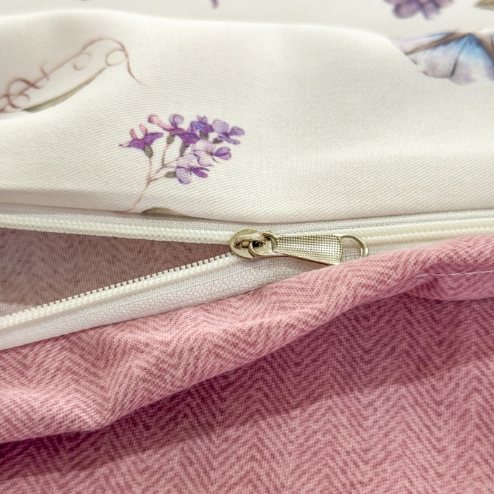 91家纺网 家纺一手货源 找家纺 鸿森林 2025新款全棉纯棉磨毛单品系列-四件套 玲珑-米