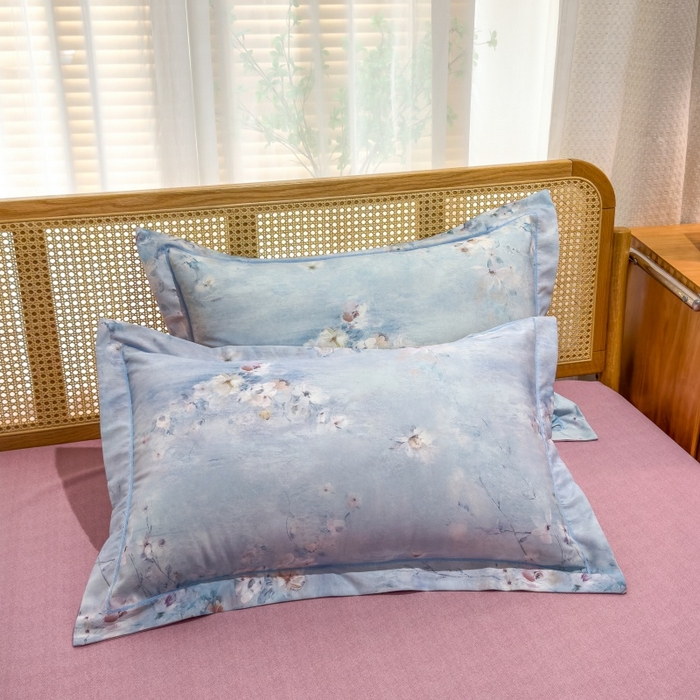 91家纺网 家纺一手货源 找家纺 鸿森林 2025新款全棉纯棉磨毛单品系列-单被套 浪漫花舞-兰