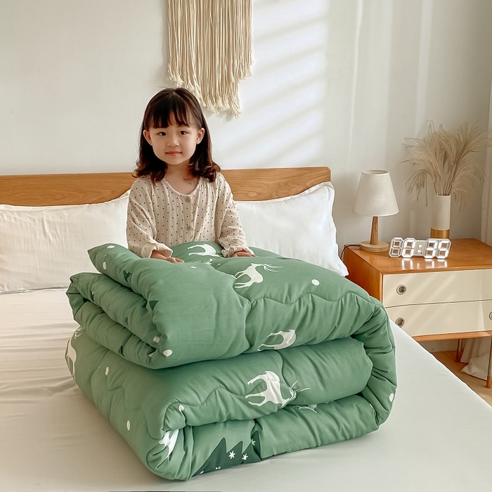 91家纺网 家纺一手货源 找家纺 （总）U被家纺 2025新款仿棉印花冬被童模图