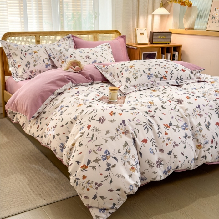 鸿森林 2025新款全棉纯棉磨毛单品系列-单被套 玲珑-米