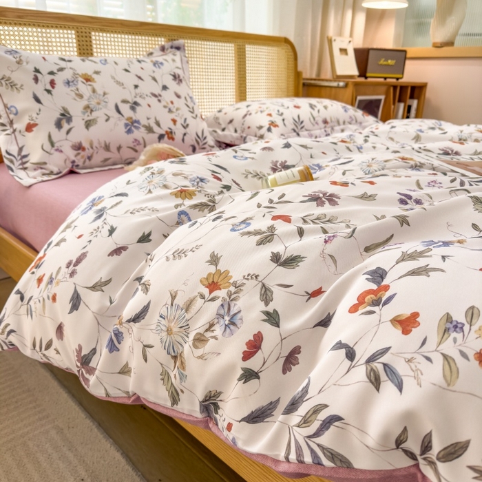 91家纺网 家纺一手货源 找家纺 鸿森林 2025新款全棉纯棉磨毛单品系列-单被套 玲珑-米