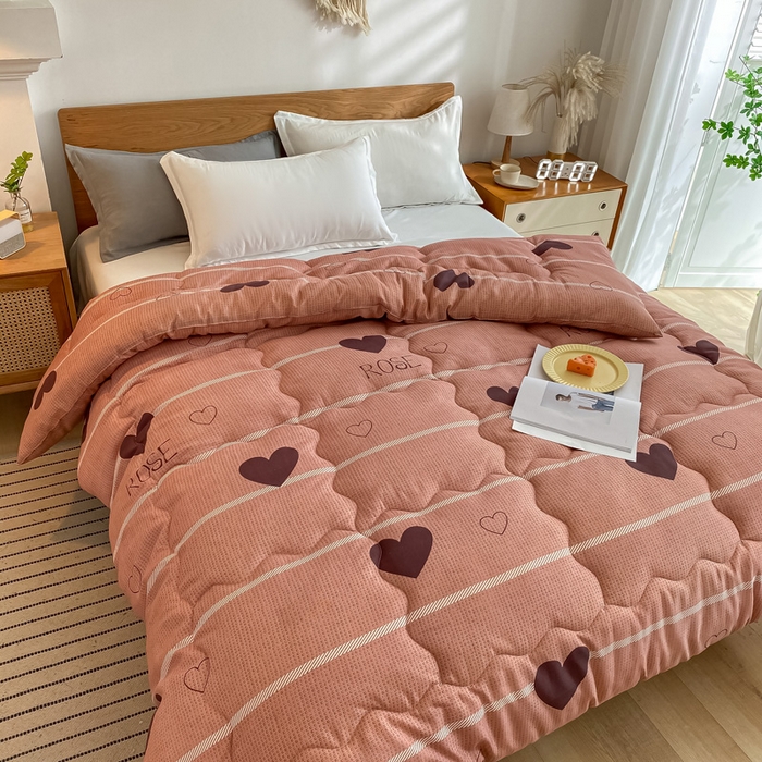 91家纺网 家纺一手货源 找家纺 （总）U被家纺 2025新款仿棉印花冬被童模图