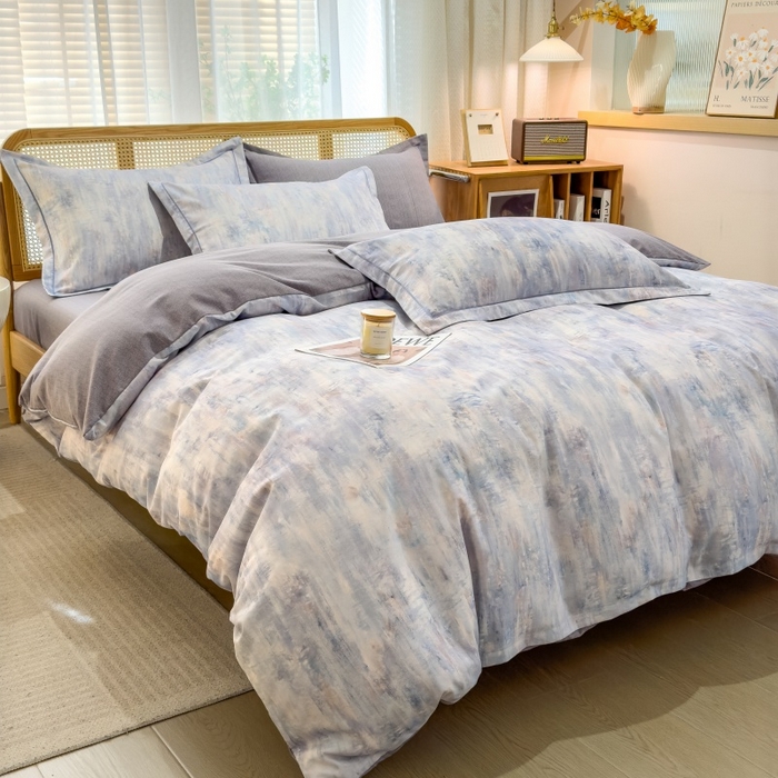 鸿森林 2025新款全棉纯棉磨毛单品系列-单被套 曼城-蓝