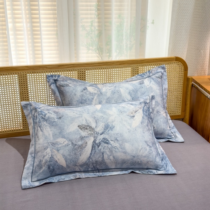 91家纺网 家纺一手货源 找家纺 鸿森林 2025新款全棉纯棉磨毛单品系列-四件套 沙慕-兰