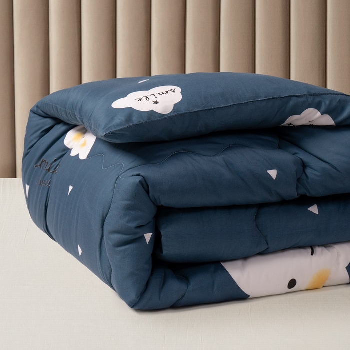 91家纺网 家纺一手货源 找家纺 （总）U被家纺 2025新款仿棉印花冬被实拍图