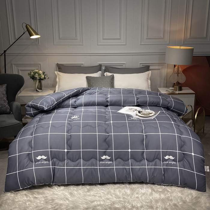 91家纺网 家纺一手货源 找家纺 （总）U被家纺 2025新款仿棉印花冬被实拍图