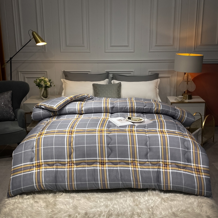 91家纺网 家纺一手货源 找家纺 （总）U被家纺 2025新款仿棉印花冬被实拍图