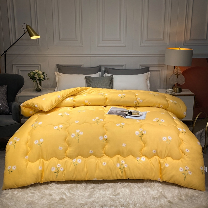 91家纺网 家纺一手货源 找家纺 （总）U被家纺 2025新款仿棉印花冬被实拍图