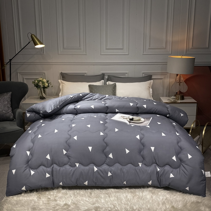 91家纺网 家纺一手货源 找家纺 （总）U被家纺 2025新款仿棉印花冬被实拍图