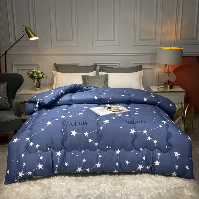 91家纺网 家纺一手货源 找家纺 （总）U被家纺 2025新款仿棉印花冬被实拍图