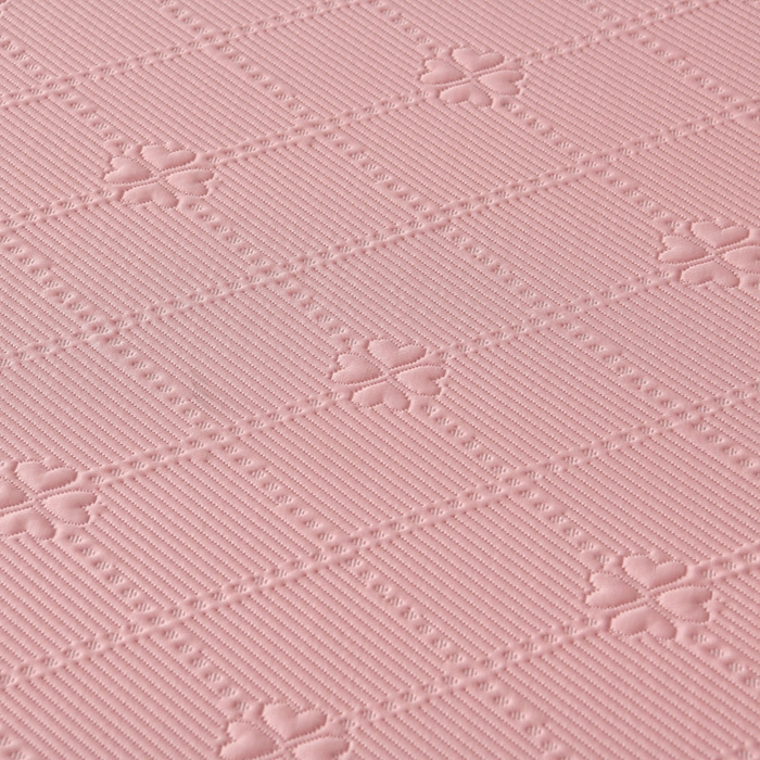 91家纺网 家纺一手货源 找家纺 畅畅家纺 2025新款网红爆款夏季立体冰豆豆凉席床裙款三件套 爱心-豆沙粉