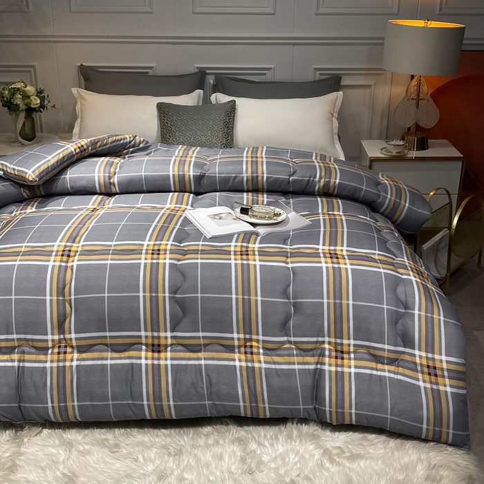 91家纺网 家纺一手货源 找家纺 （总）U被家纺 2025新款仿棉印花冬被实拍图