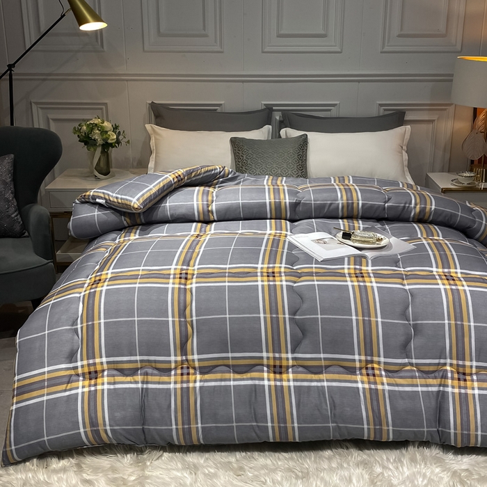 91家纺网 家纺一手货源 找家纺 （总）U被家纺 2025新款仿棉印花冬被实拍图