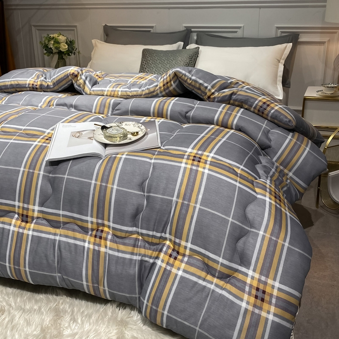 91家纺网 家纺一手货源 找家纺 （总）U被家纺 2025新款仿棉印花冬被实拍图