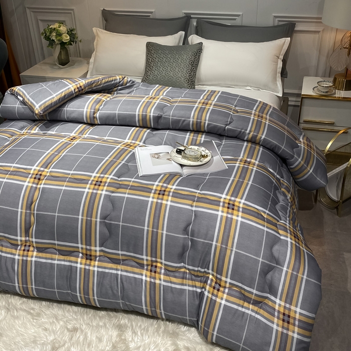 91家纺网 家纺一手货源 找家纺 （总）U被家纺 2025新款仿棉印花冬被实拍图