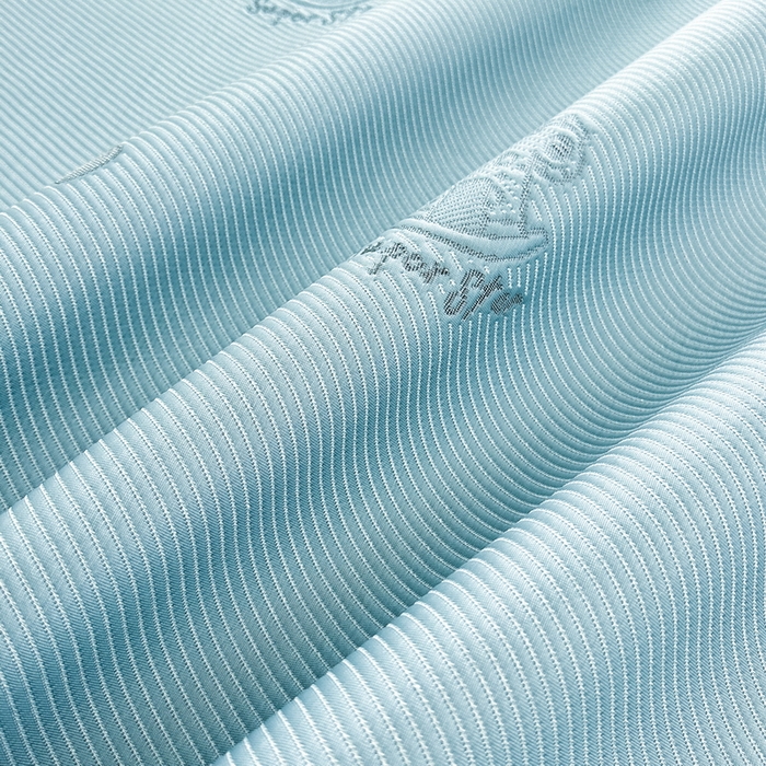 91家纺网 家纺一手货源 找家纺 畅畅家纺 2025新款A类PE提花软席凉感冰豆豆凉席三件套 旋转木马-蓝