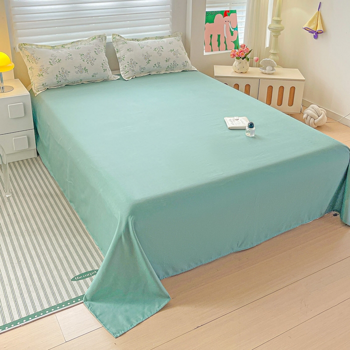 91家纺网 家纺一手货源 找家纺 朵朵家纺 2025新款亲肤水洗棉芦荟棉印花四件套 寻香