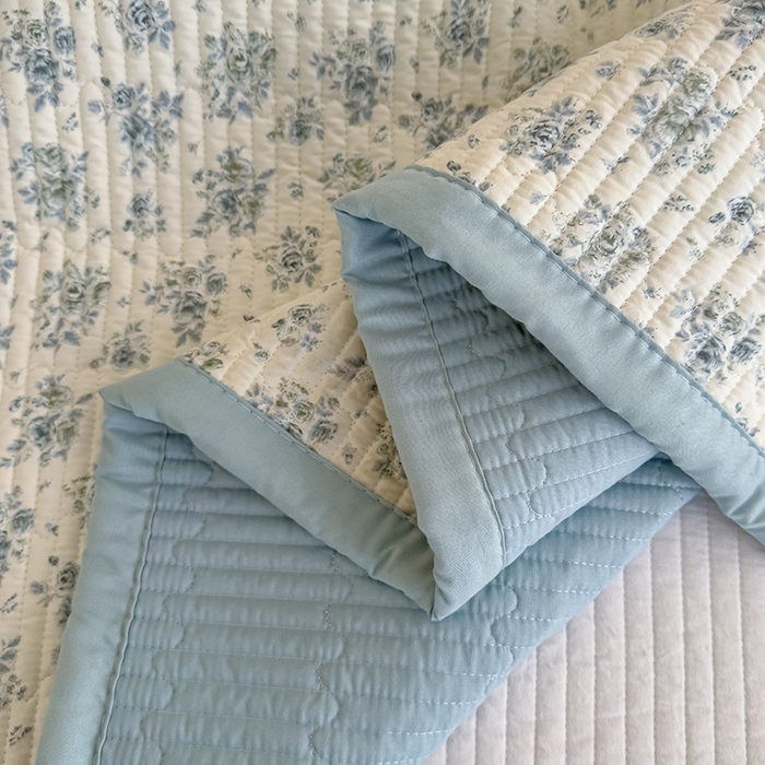 91家纺网 家纺一手货源 找家纺 贝扬思家纺 2025新款双层纱抗菌床盖三件套 春日与玫瑰