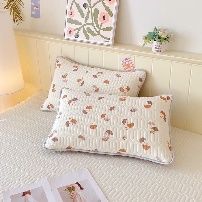 91家纺网 家纺一手货源 找家纺 芯宜佳 2025新款A类凉感丝乳胶单人枕套 自然之韵