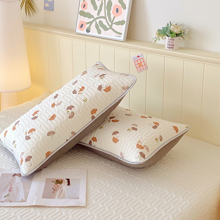 91家纺网 家纺一手货源 找家纺 芯宜佳 2025新款A类凉感丝乳胶单人枕套 自然之韵