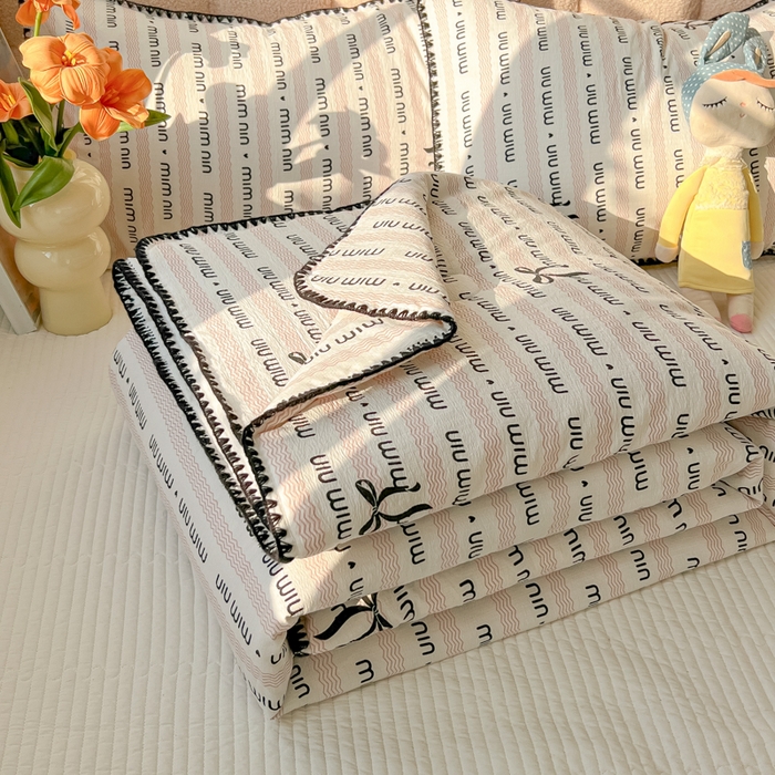 91家纺网 家纺一手货源 找家纺 韩巢家纺 2025夏季新款A类云感双层纱花边款夏被夏凉被空调被薄被子 贝壳边-韵味粉