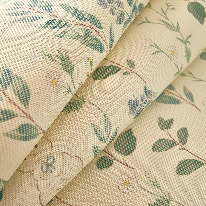 91家纺网 家纺一手货源 找家纺 沐慕 2025新款学生床小清新印花冰藤席 绿荫