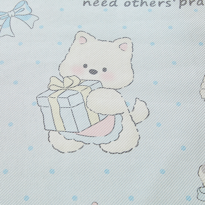 91家纺网 家纺一手货源 找家纺 沐慕 2025新款学生床小清新印花冰藤席 萌宠礼物