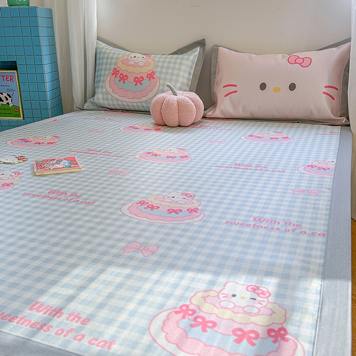 91家纺网 家纺一手货源 找家纺 （总）沐慕 2025新款时尚数码印花600D冰丝凉席系列