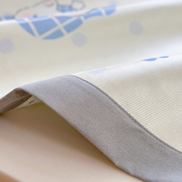 91家纺网 家纺一手货源 找家纺 沐慕 2025新款时尚数码印花600D冰丝凉席系列 冰丝-小奶狗