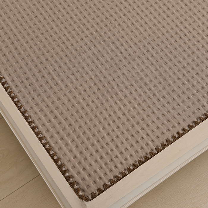 91家纺网 家纺一手货源 找家纺 圣楚家纺 2025春夏新款清凉华夫格夏被夏凉被空调被 清凉浅咖