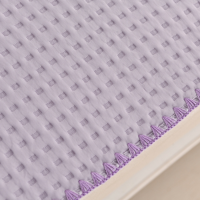 91家纺网 家纺一手货源 找家纺 圣楚家纺 2025春夏新款清凉华夫格夏被夏凉被空调被 清凉浅紫