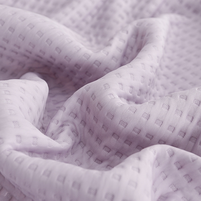 91家纺网 家纺一手货源 找家纺 圣楚家纺 2025春夏新款清凉华夫格夏被夏凉被空调被 清凉浅紫