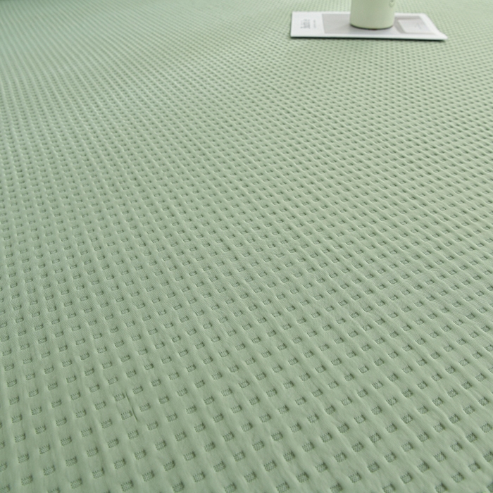 91家纺网 家纺一手货源 找家纺 圣楚家纺 2025春夏新款清凉华夫格夏被夏凉被空调被 清凉草绿