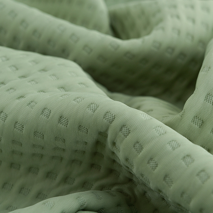 91家纺网 家纺一手货源 找家纺 圣楚家纺 2025春夏新款清凉华夫格夏被夏凉被空调被 清凉草绿