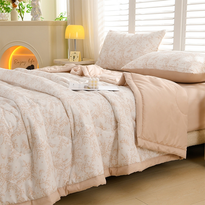 91家纺网 家纺一手货源 找家纺 圣楚家纺 2025春夏新款大豆纤维夏被夏凉被空调被 逐风飞扬