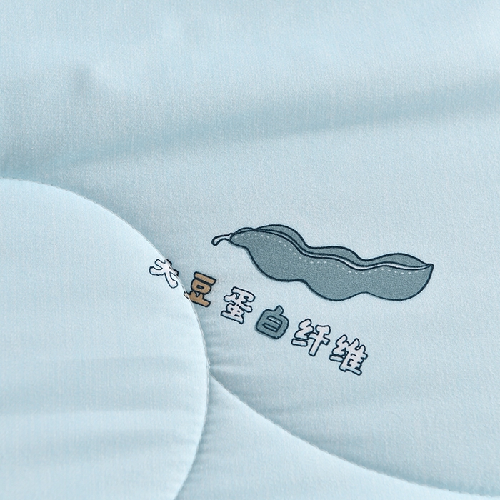 91家纺网 家纺一手货源 找家纺 圣楚家纺 2025春夏新款大豆纤维夏被夏凉被空调被 相思-蓝