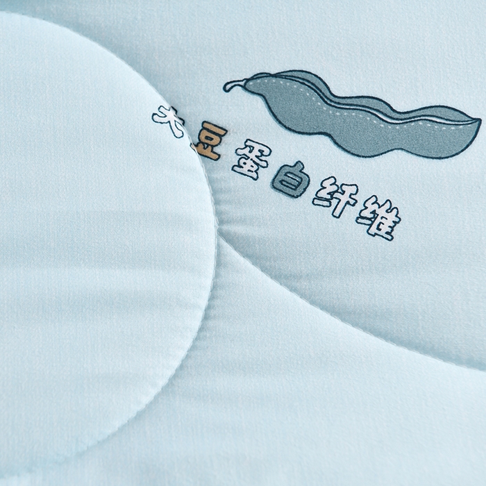 91家纺网 家纺一手货源 找家纺 圣楚家纺 2025春夏新款大豆纤维夏被夏凉被空调被 相思-蓝