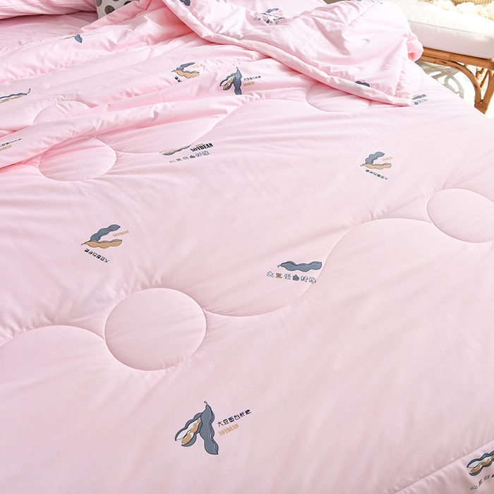 91家纺网 家纺一手货源 找家纺 圣楚家纺 2025春夏新款大豆纤维夏被夏凉被空调被 相思-玉