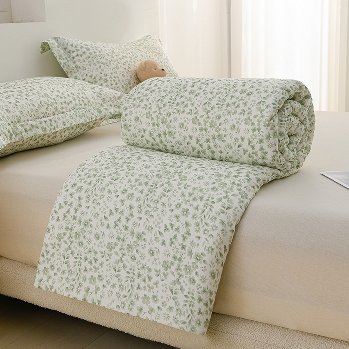 91家纺网 家纺一手货源 找家纺 （总）圣楚家纺 2025春夏新款全棉双层纱夏被夏凉被空调被