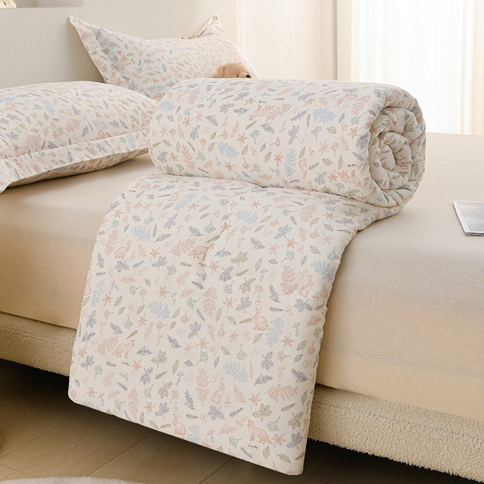 91家纺网 家纺一手货源 找家纺 （总）圣楚家纺 2025春夏新款全棉双层纱夏被夏凉被空调被