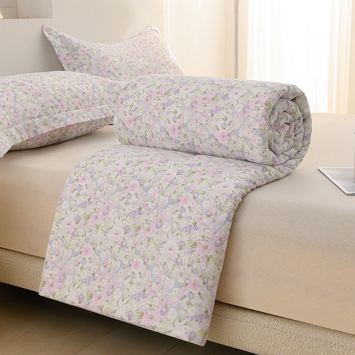 圣楚家纺 2025春夏新款全棉双层纱夏被夏凉被空调被 春序